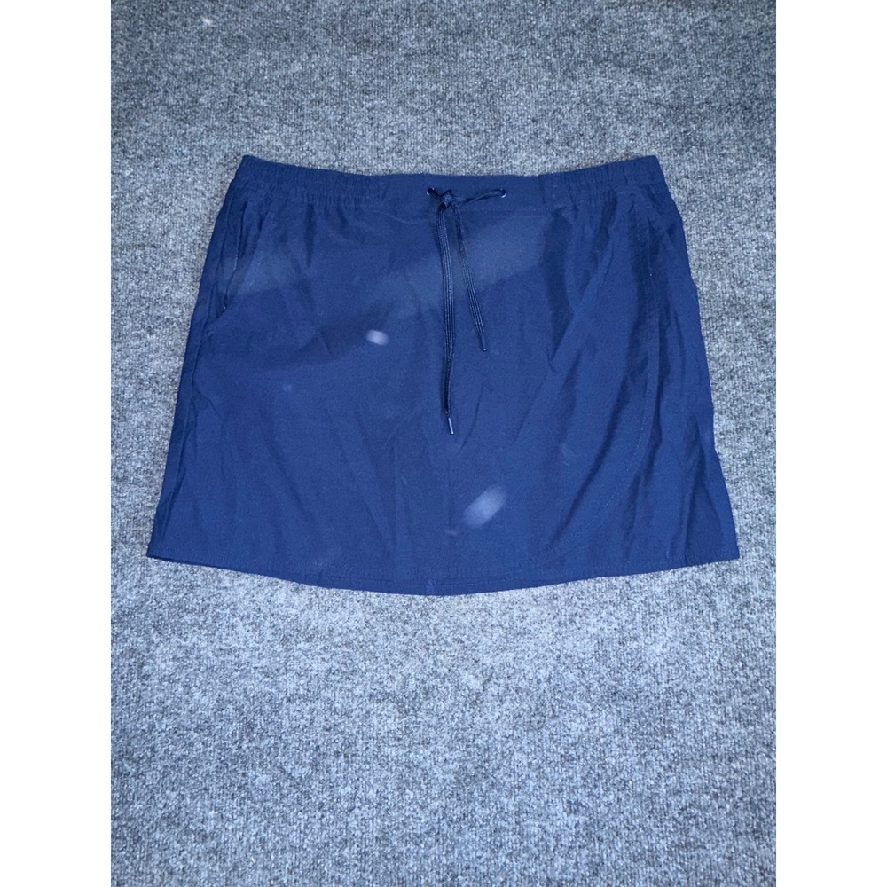 Eddie Bauer Womens Navy Blue Active Skort Hiking Golf Athletic Skirt Large